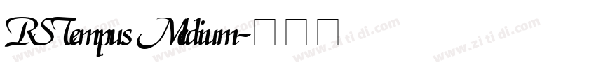 RSTempus Medium字体转换